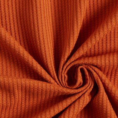 Waffeljersey – terracotta